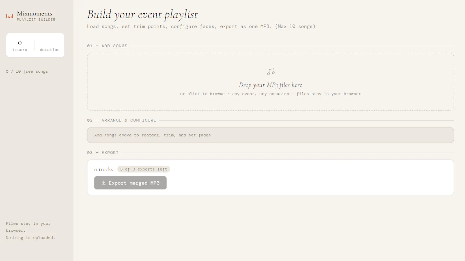Mixmoments screenshot 1