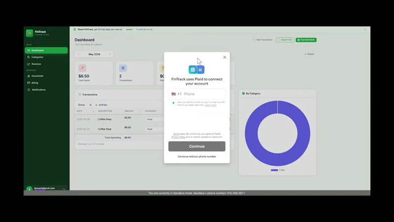 ExpenseTracker screenshot 1 (video preview)