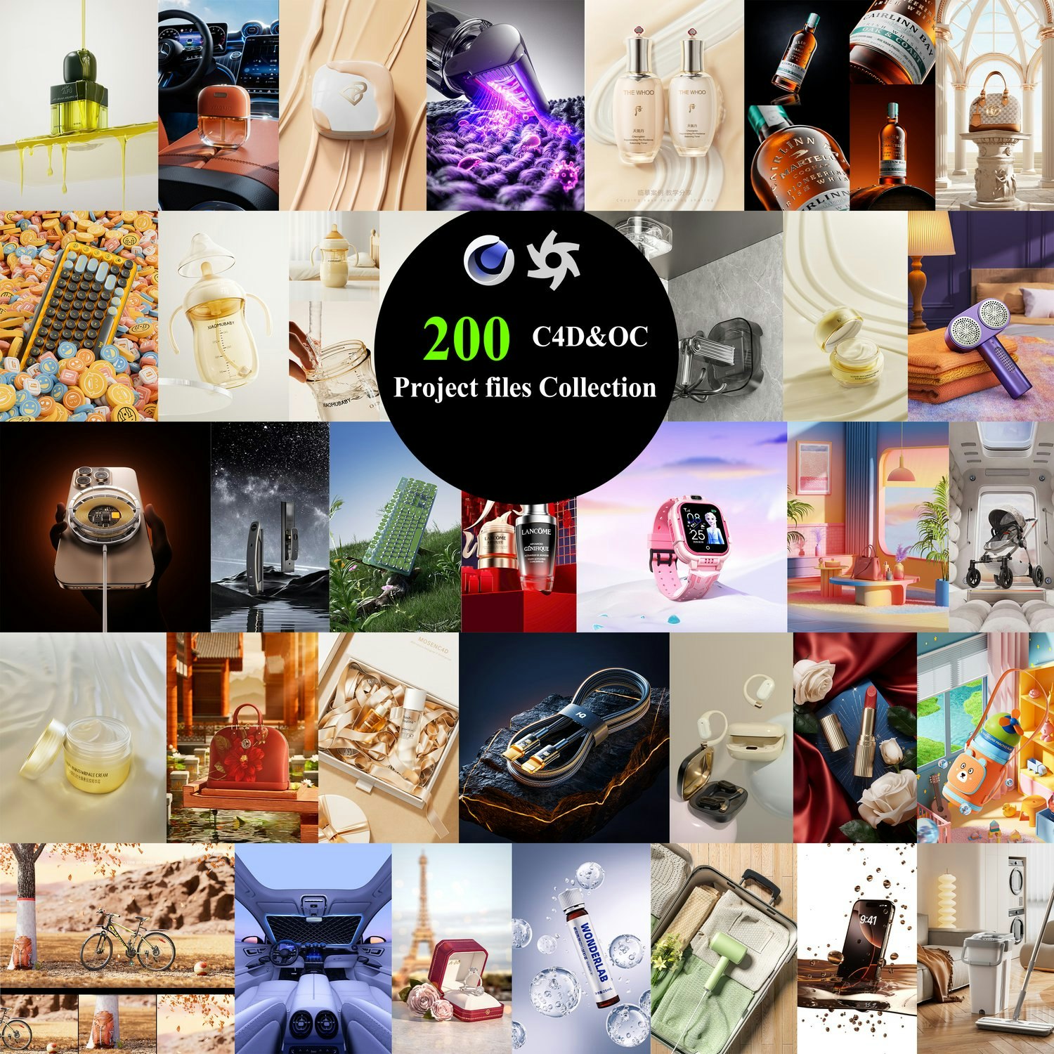 C4d Octane and Redshift project files   gallery image