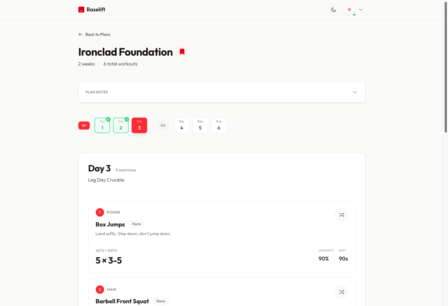 Baselift - Screenshot 3 showing product features and functionality