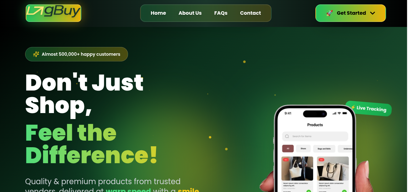 LagBuy - Main product screenshot demonstrating key features and user interface
