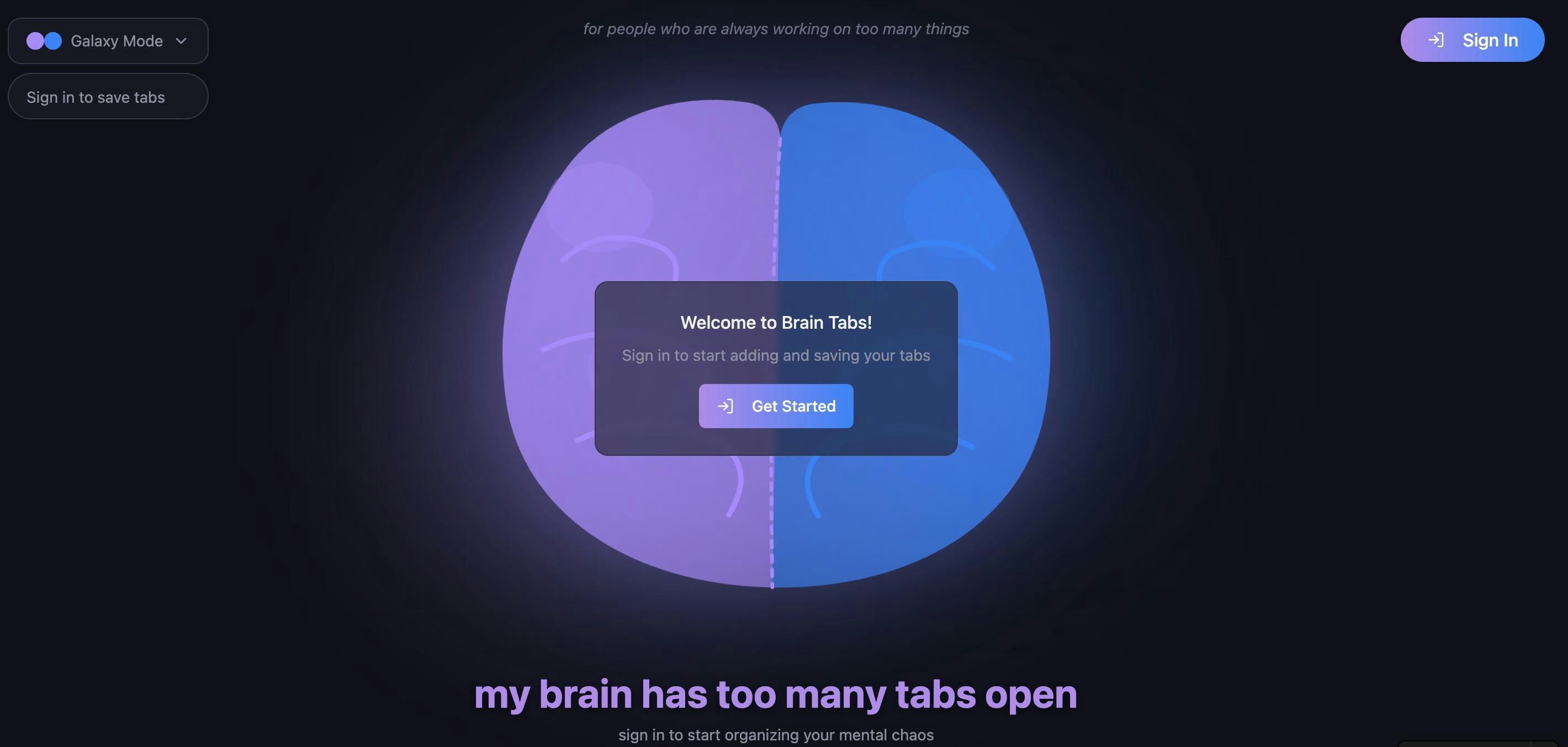 My Brain Has Too Many Tabs Open