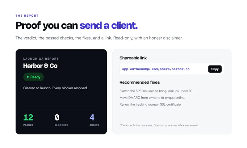 OutboundQA screenshot 3