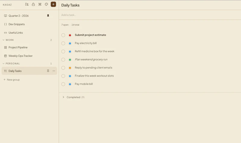 Kagaz screenshot 4