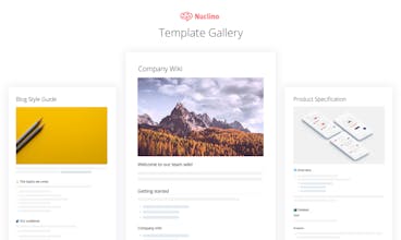 Nuclino Template Gallery gallery image
