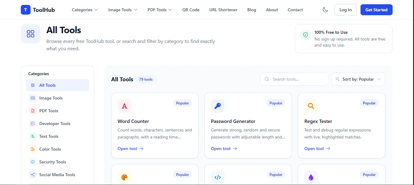 ToolHub-Free Online Tools for PDFs&More gallery image