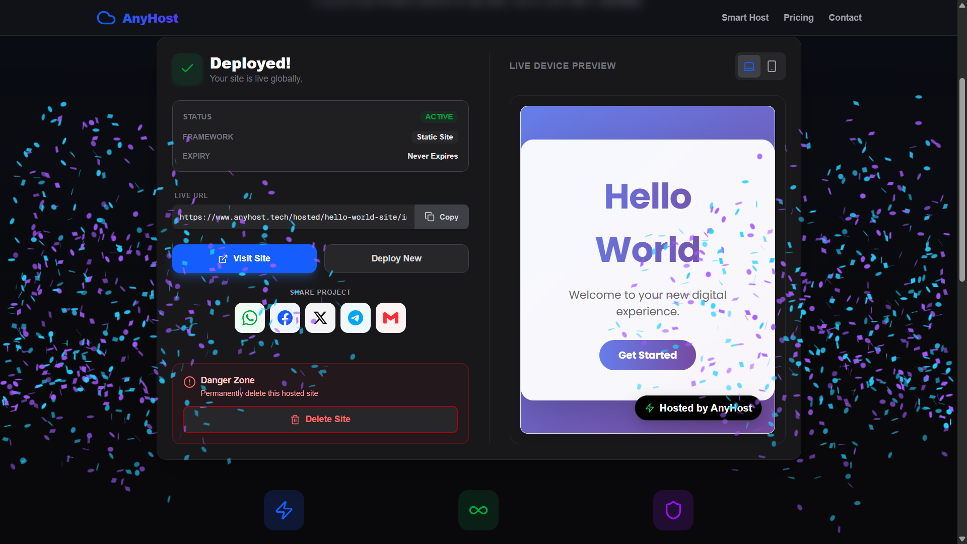 AnyHost gallery image