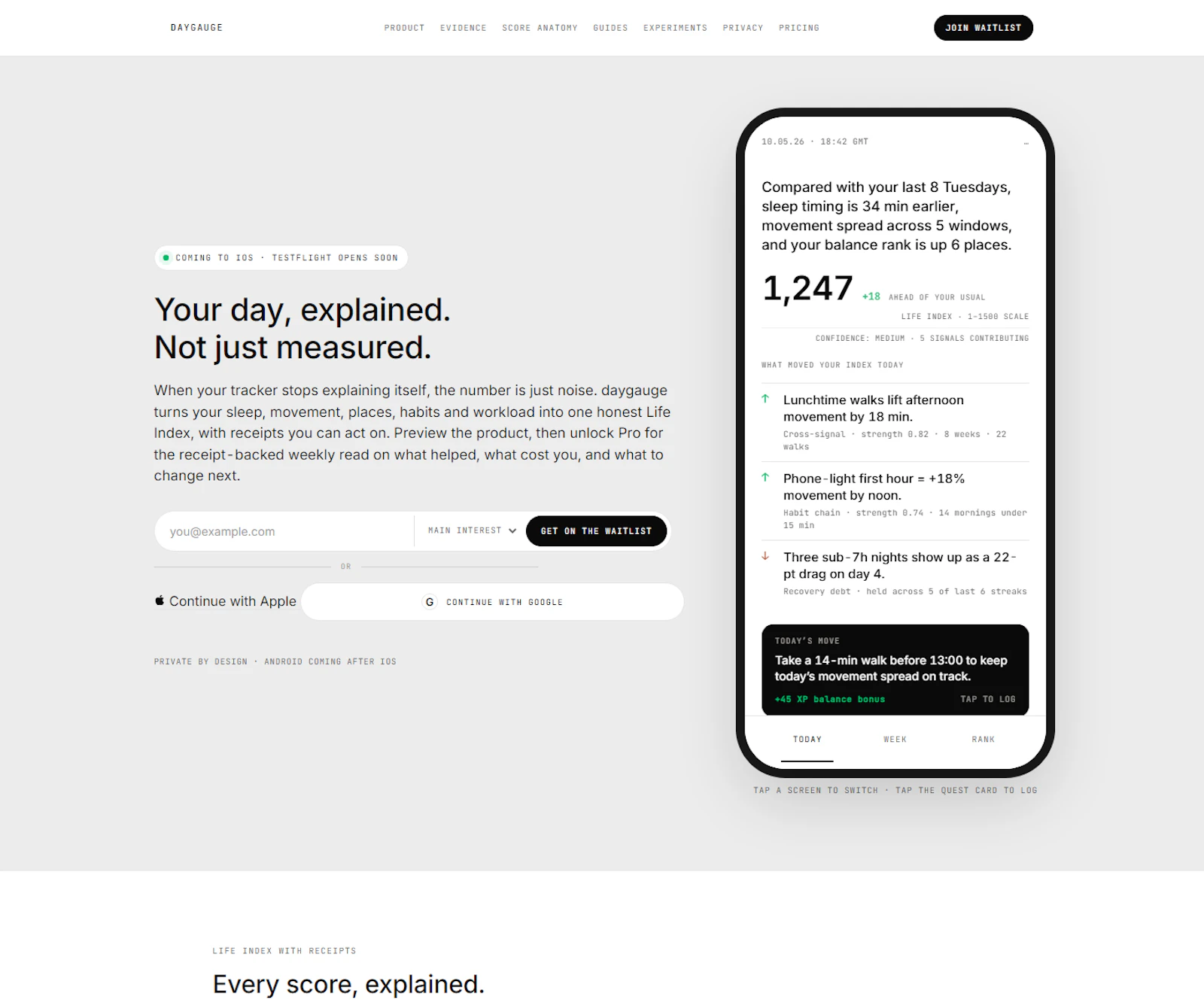 daygauge screenshot 1