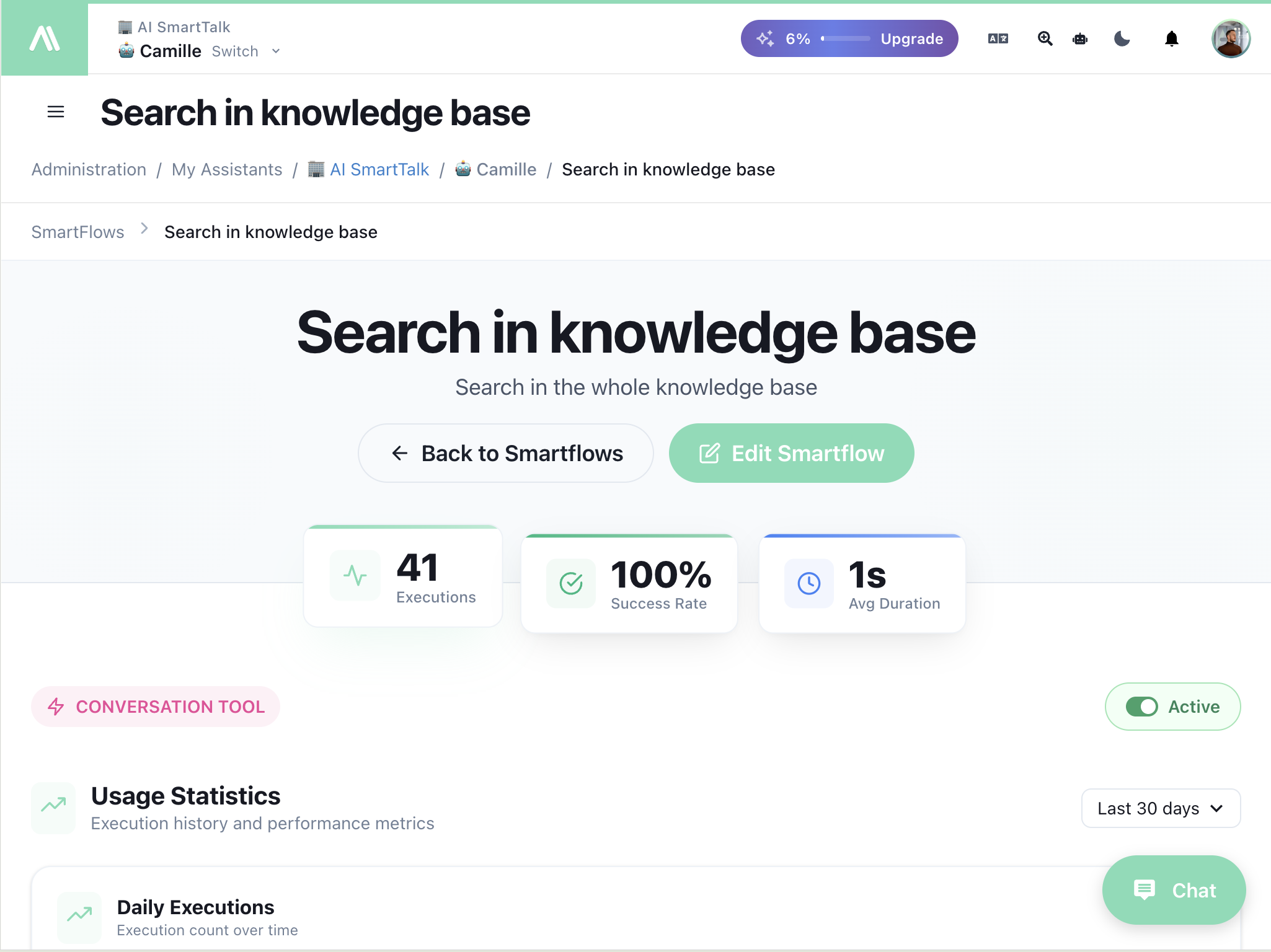 AI SmartTalk - Screenshot 4 showing product features and functionality