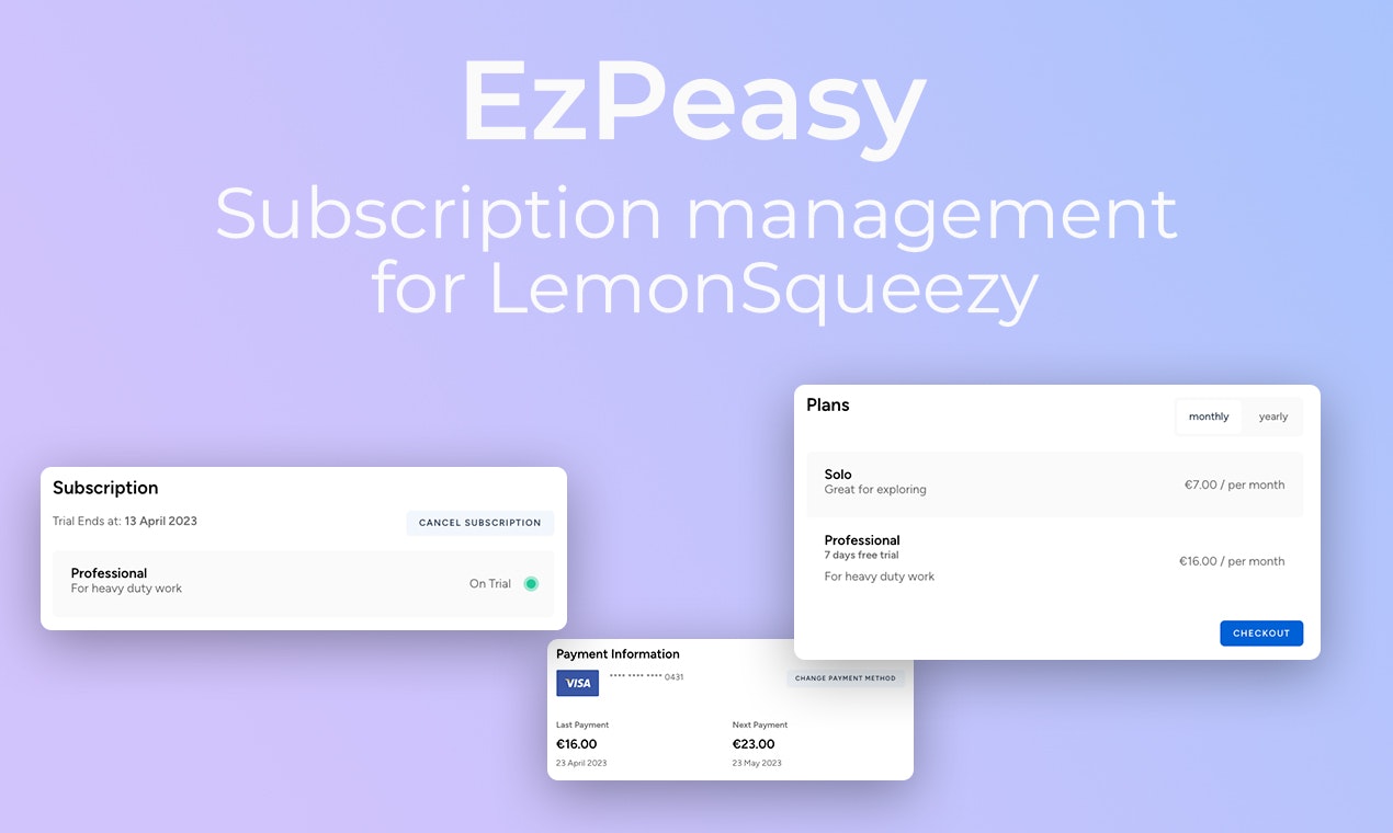 Media Ezpeasy - Pengurusan Langganan untuk Lemonsqueezy 1