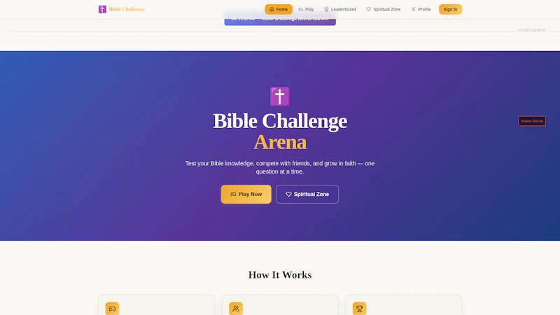 Bible Challenge Arena  screenshot 1