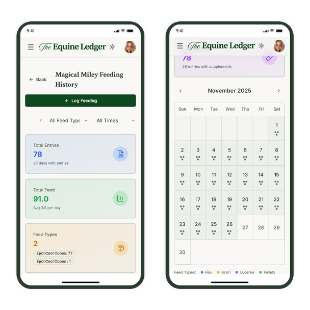 The Equine Ledger - Screenshot 4 showing product features and functionality