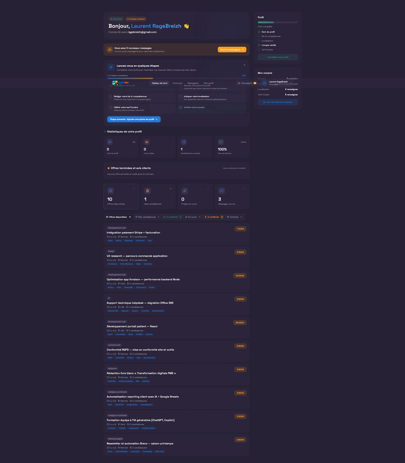 ProjetDev screenshot 3