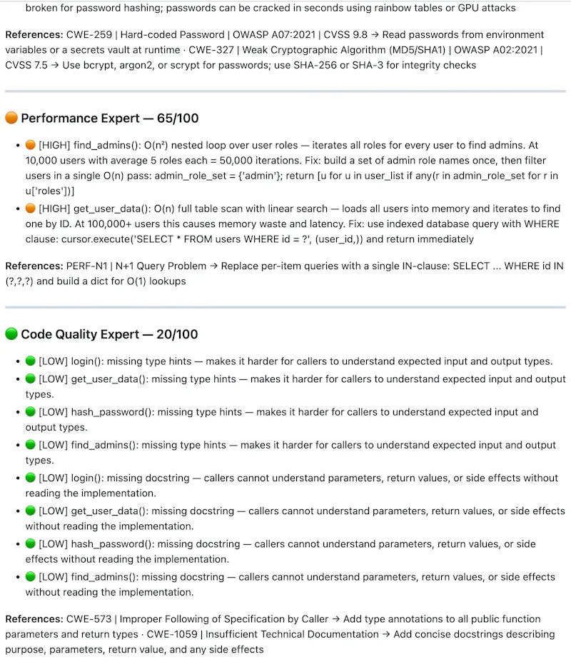 Autonomous code review agent screenshot 3