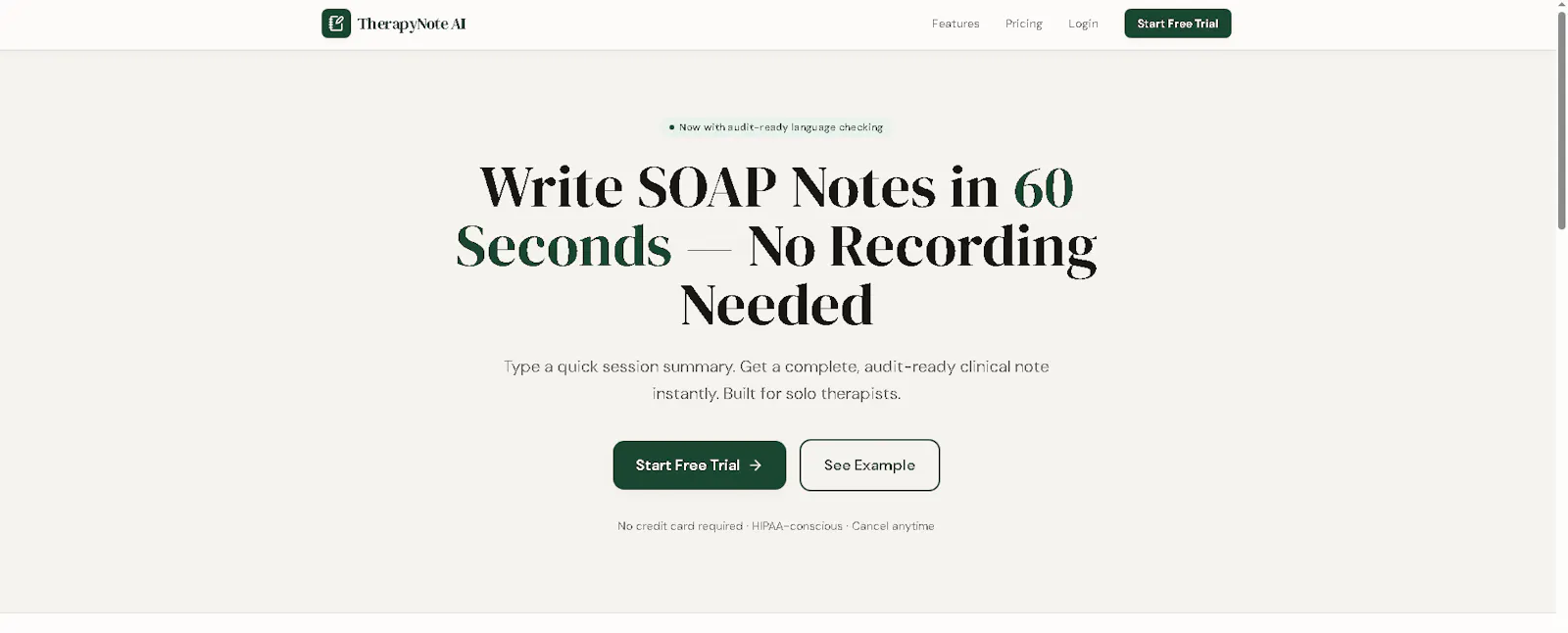 TherapyNote AI screenshot 1