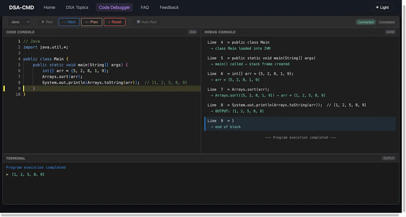 Code Debugger(Visualze Line-By-Result) screenshot 1