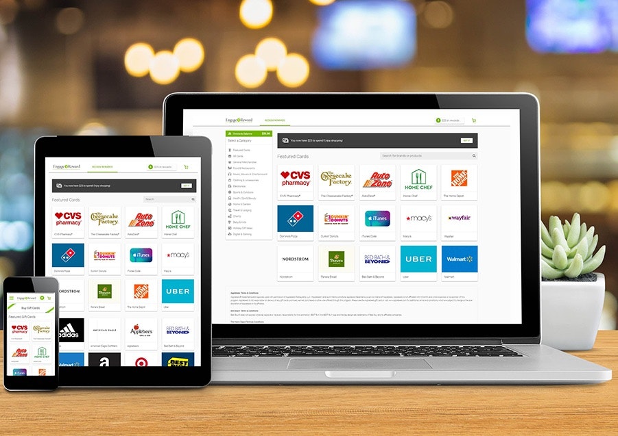 Engage2Reward Gift Card Platform