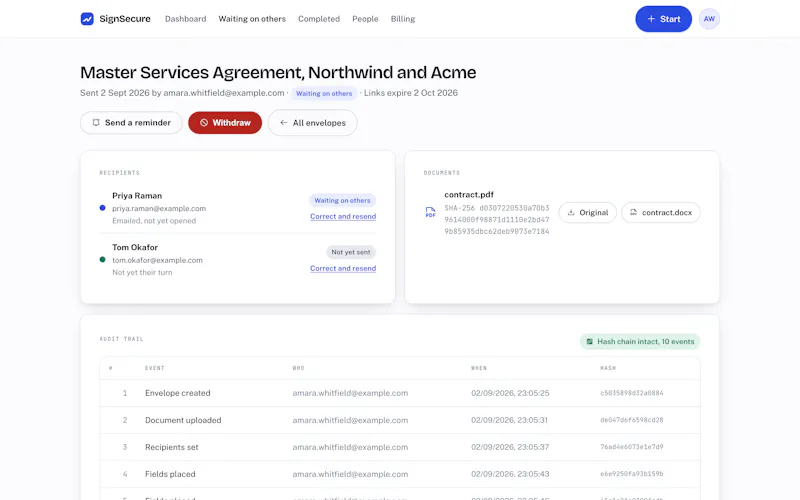 E-signature tool with AI Identity Checks screenshot 5