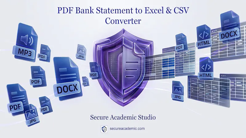 Secure Bank Statement Converter screenshot 1 (video preview)