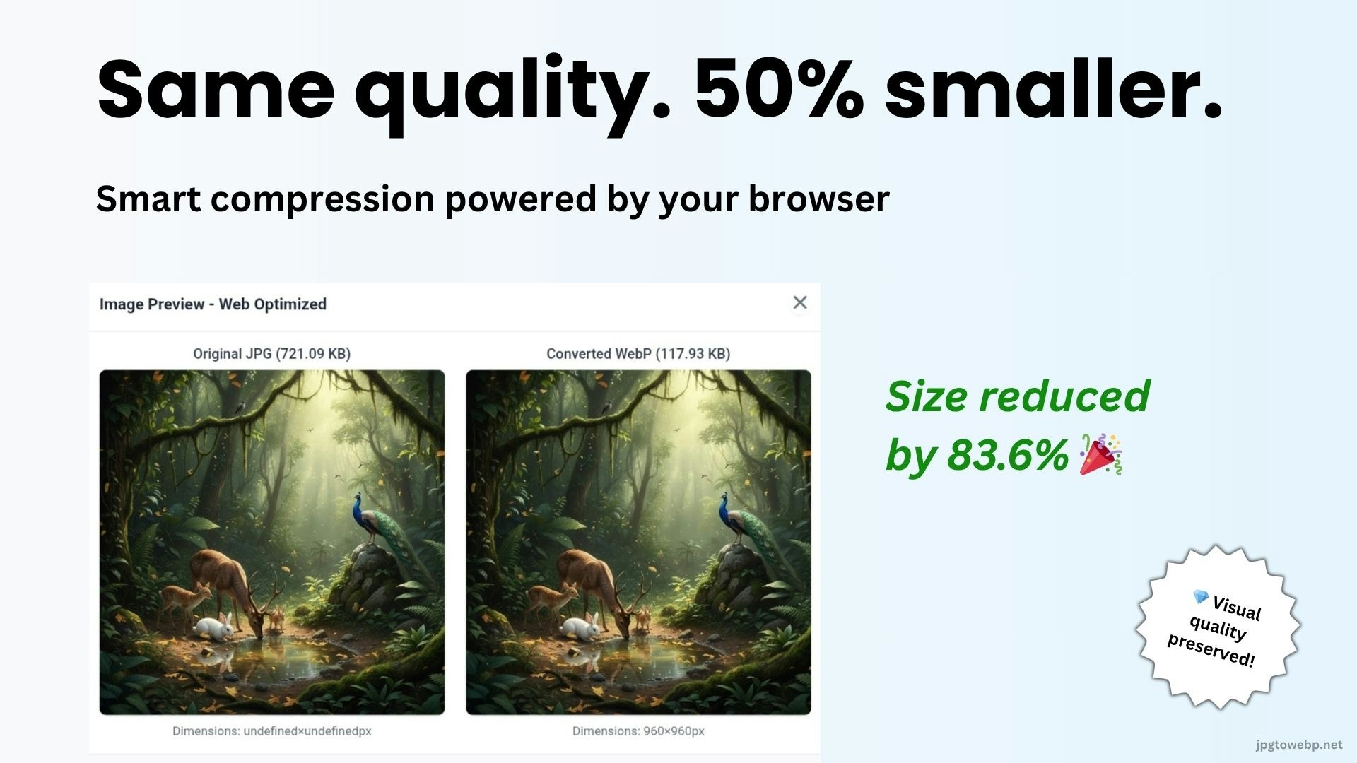 JPG to WebP Converter - Screenshot 3 preview