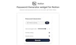 Password Generator Widget for Notion image