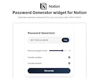 Password Generator widget for Notion media 1
