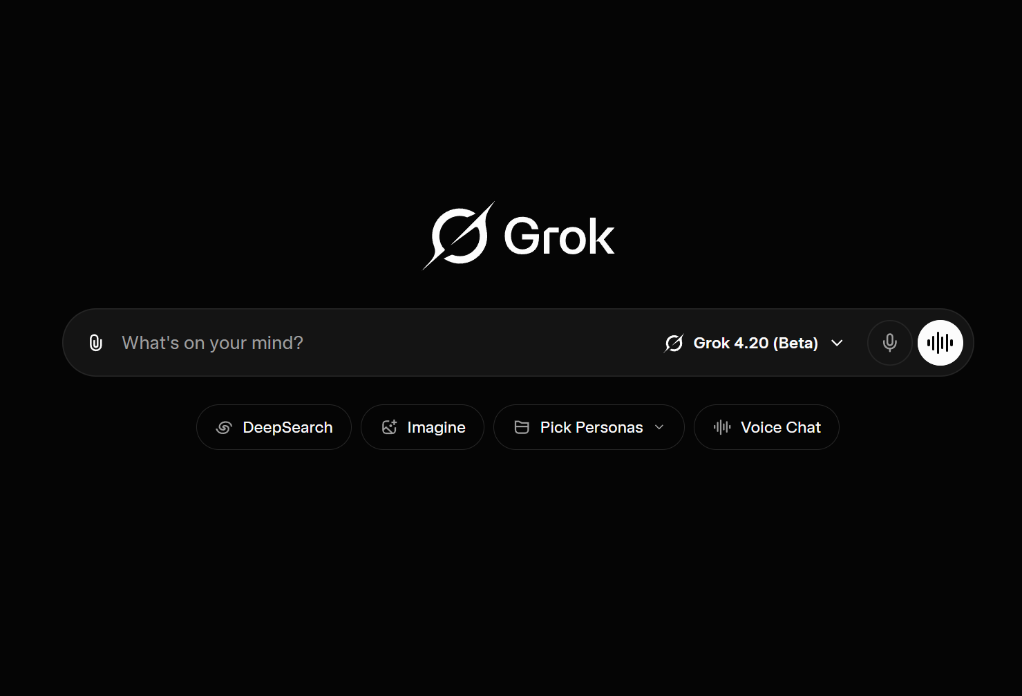 Grok 4.2 (Beta) - Main product screenshot demonstrating key features and user interface