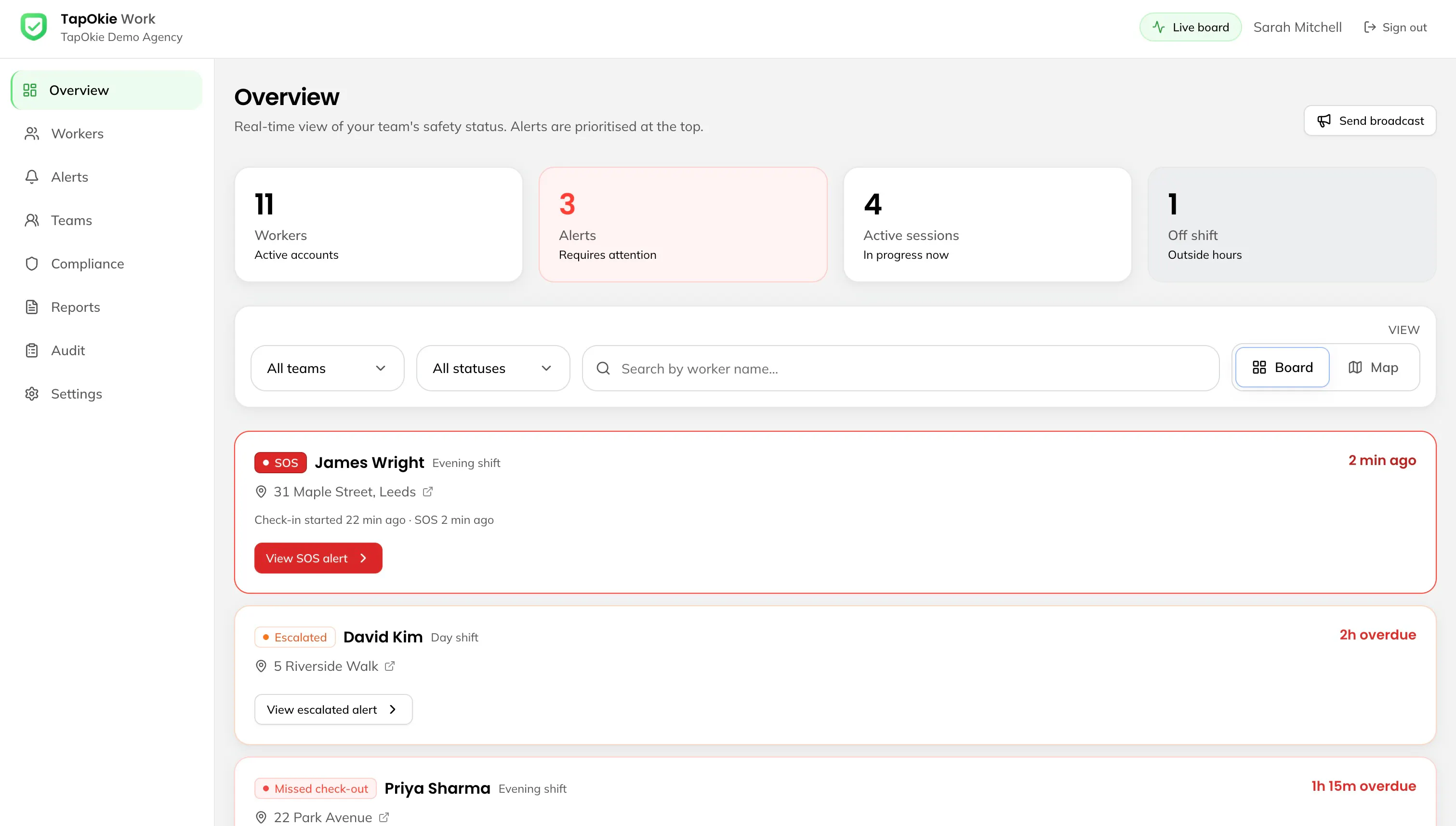 TapOkie Work screenshot