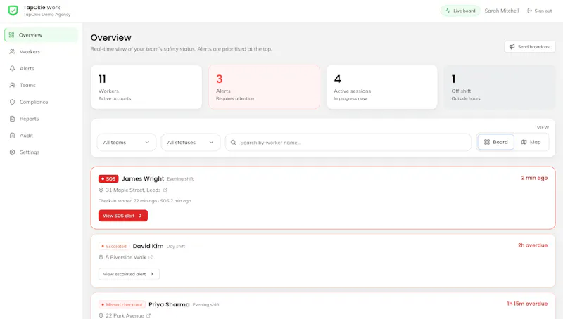 TapOkie Work screenshot 1