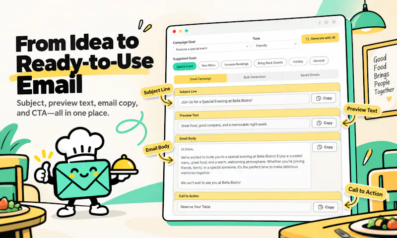 Restaurant Email Marketing screenshot 4