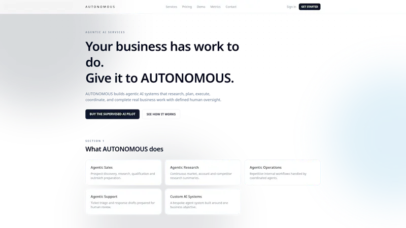 Autonomous  screenshot 1