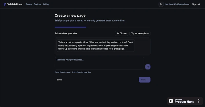 Validate your idea in 60 seconds screenshot 4
