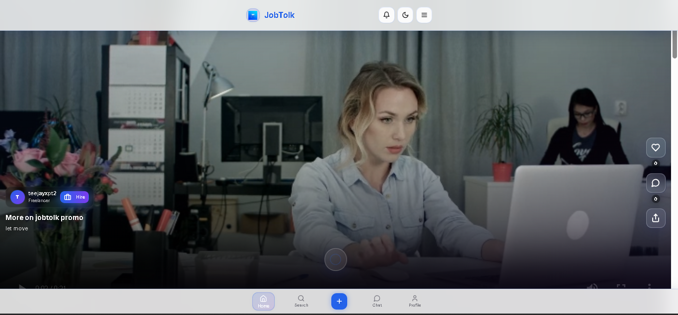 JobTolk - Screenshot 3 showing product features and functionality
