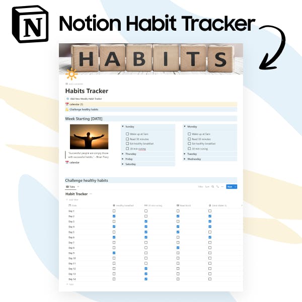 Notion Habit Tracker For Free media 1