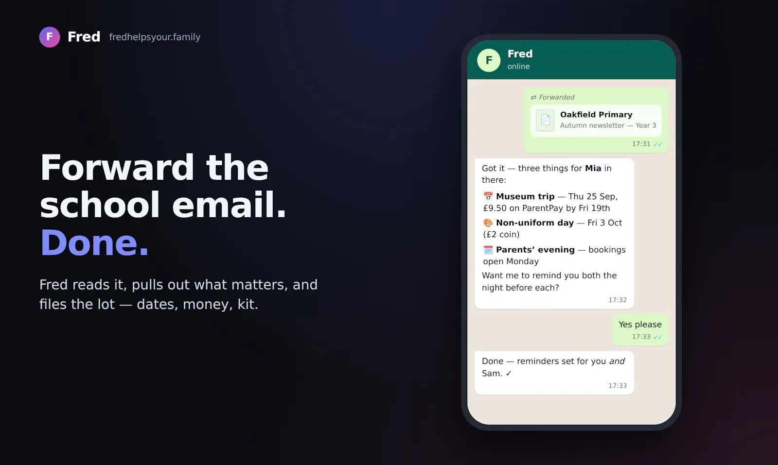 Fred helps your family screenshot 2