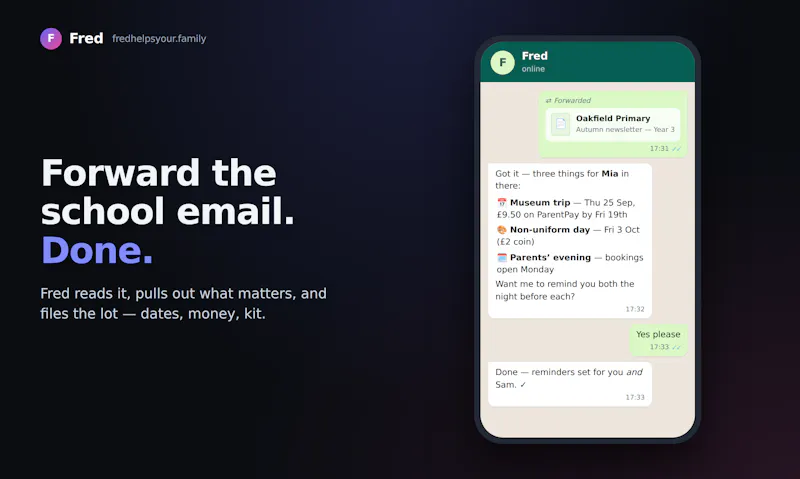 Fred helps your family screenshot 2