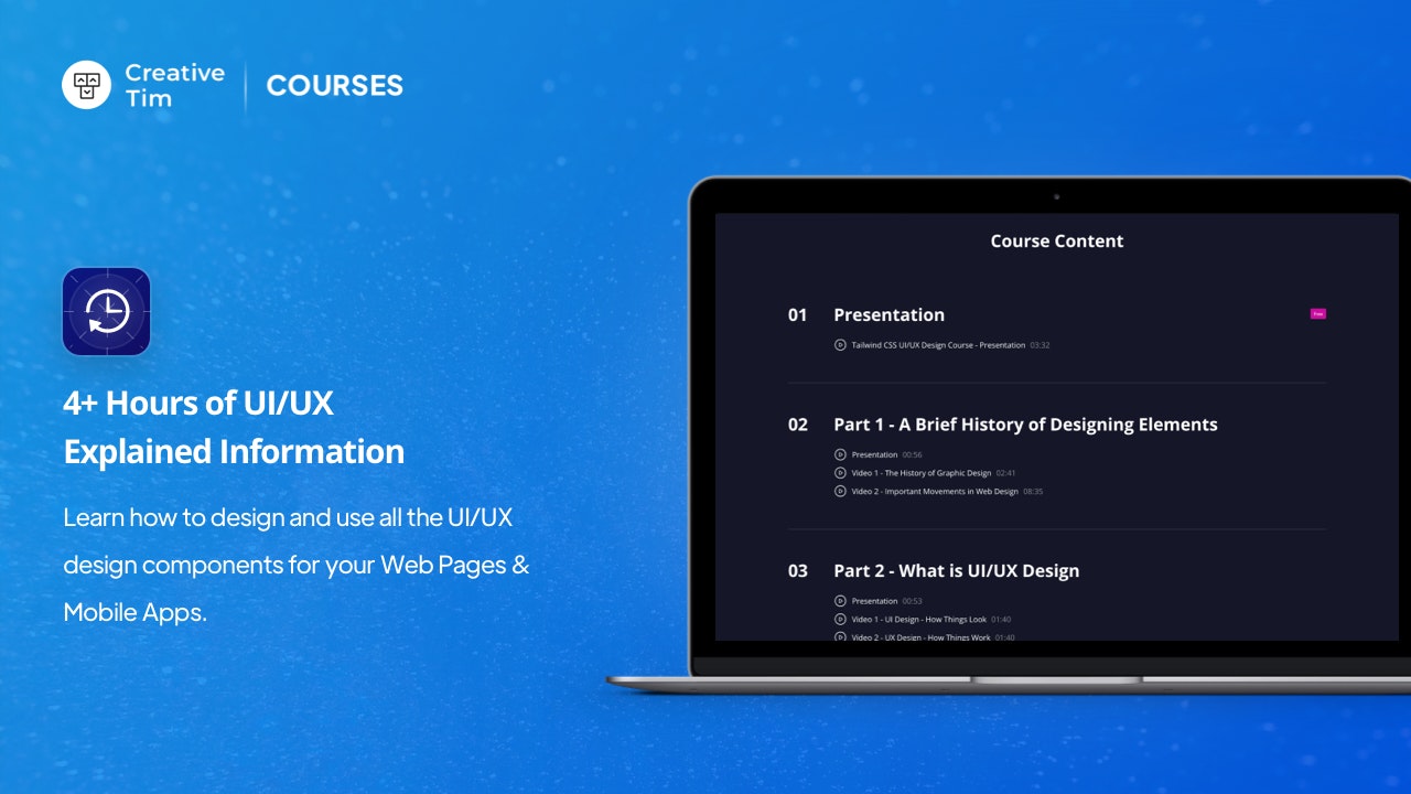 Kursus reka bentuk UI/UX Tailwind CSS media 2