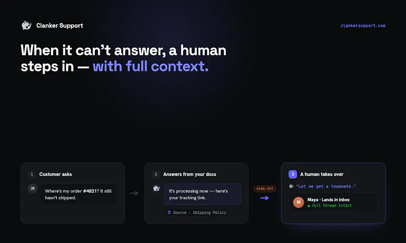 Clanker Support screenshot 2