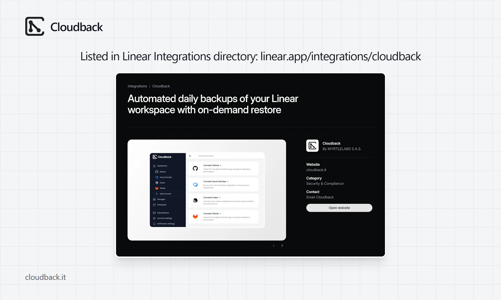 Cloudback for Linear screenshot 5