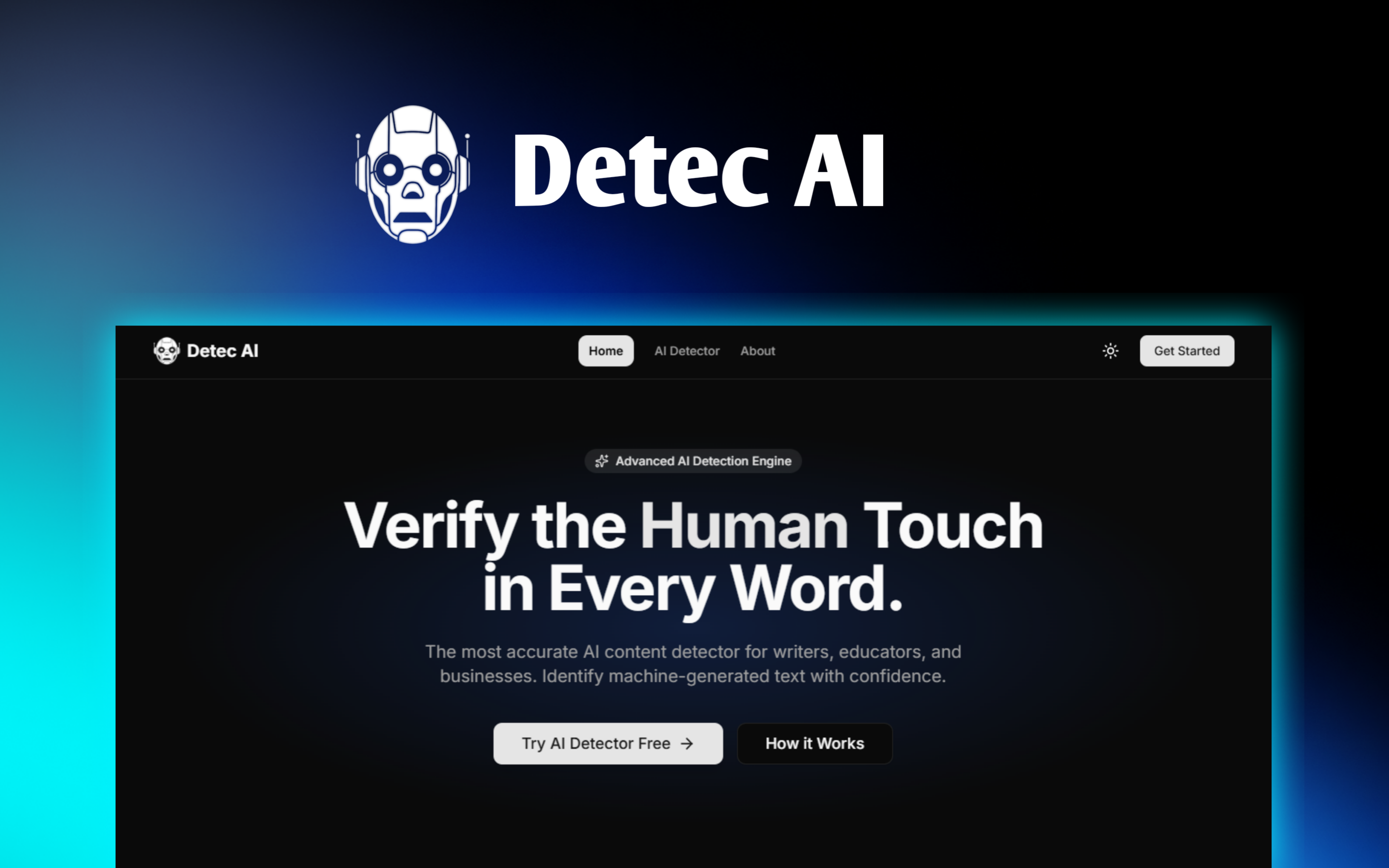 Detec AI - Screenshot 2 showing product features and functionality