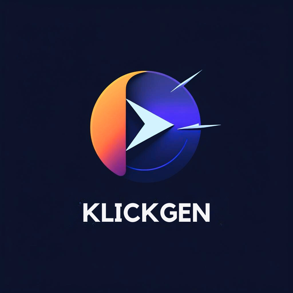KlickGen - Product Hunt launch logo and brand identity