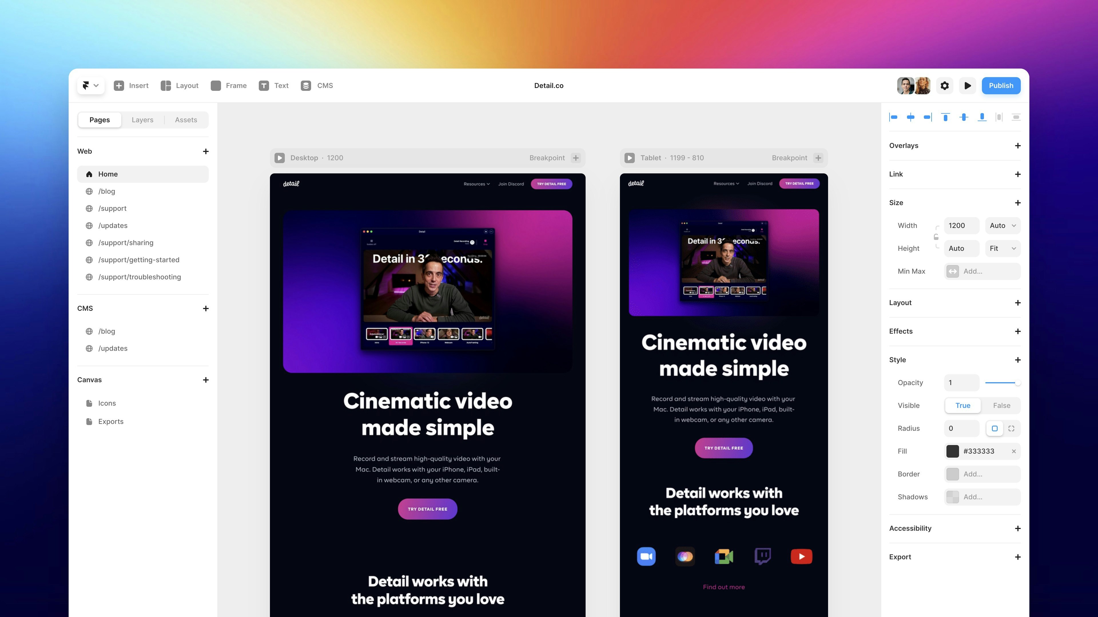 Framer Sites - Design and publish websites faster than ever before media 2