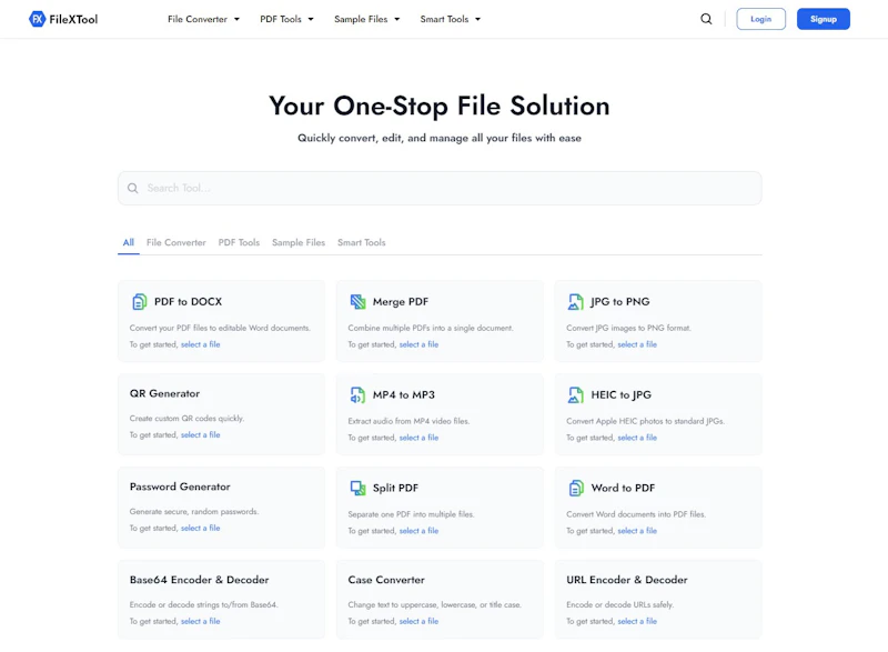 FileXTool screenshot 1