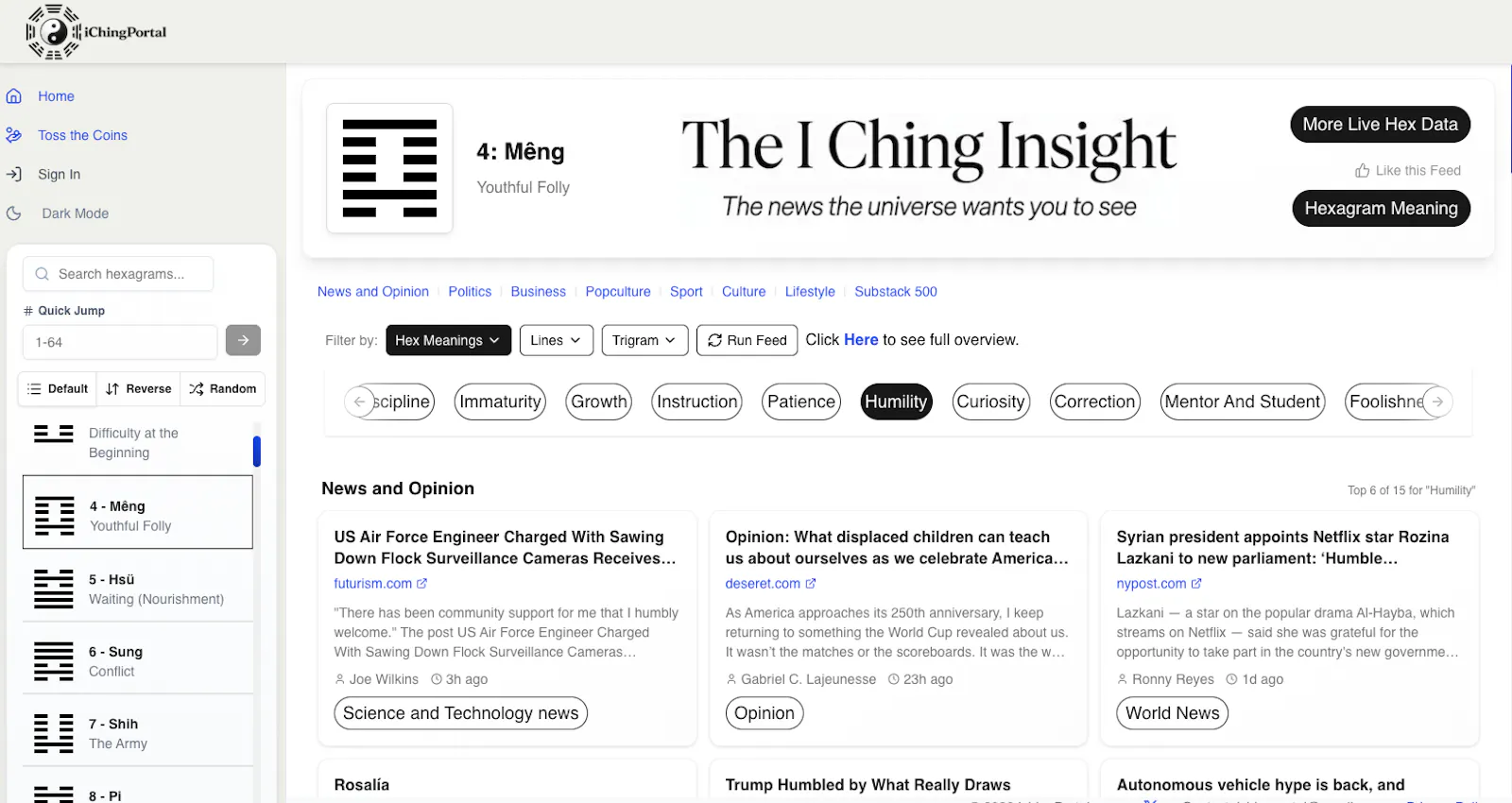 IChingPortal screenshot 2