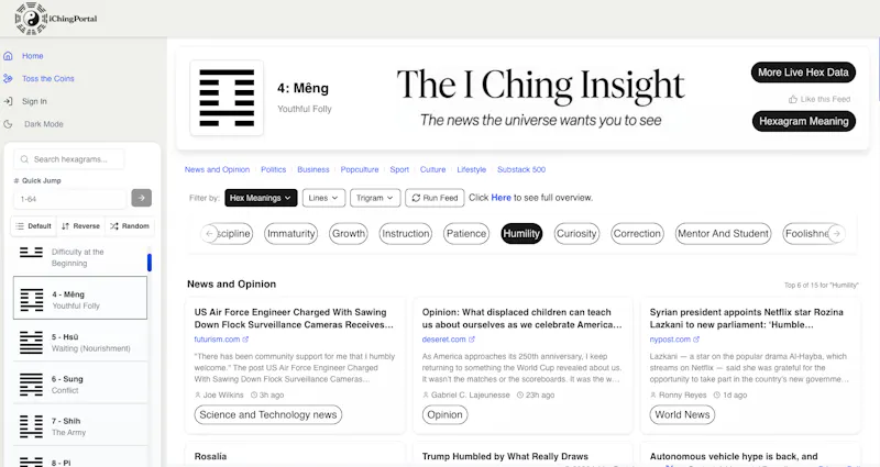 IChingPortal screenshot 2
