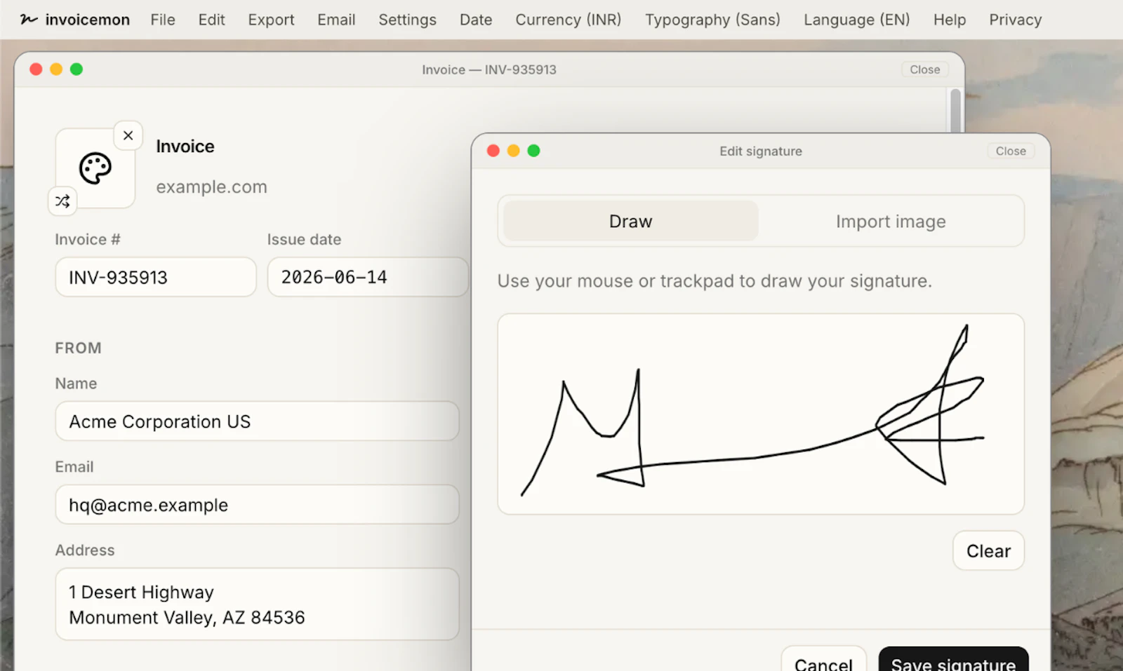 invoicemon screenshot 6