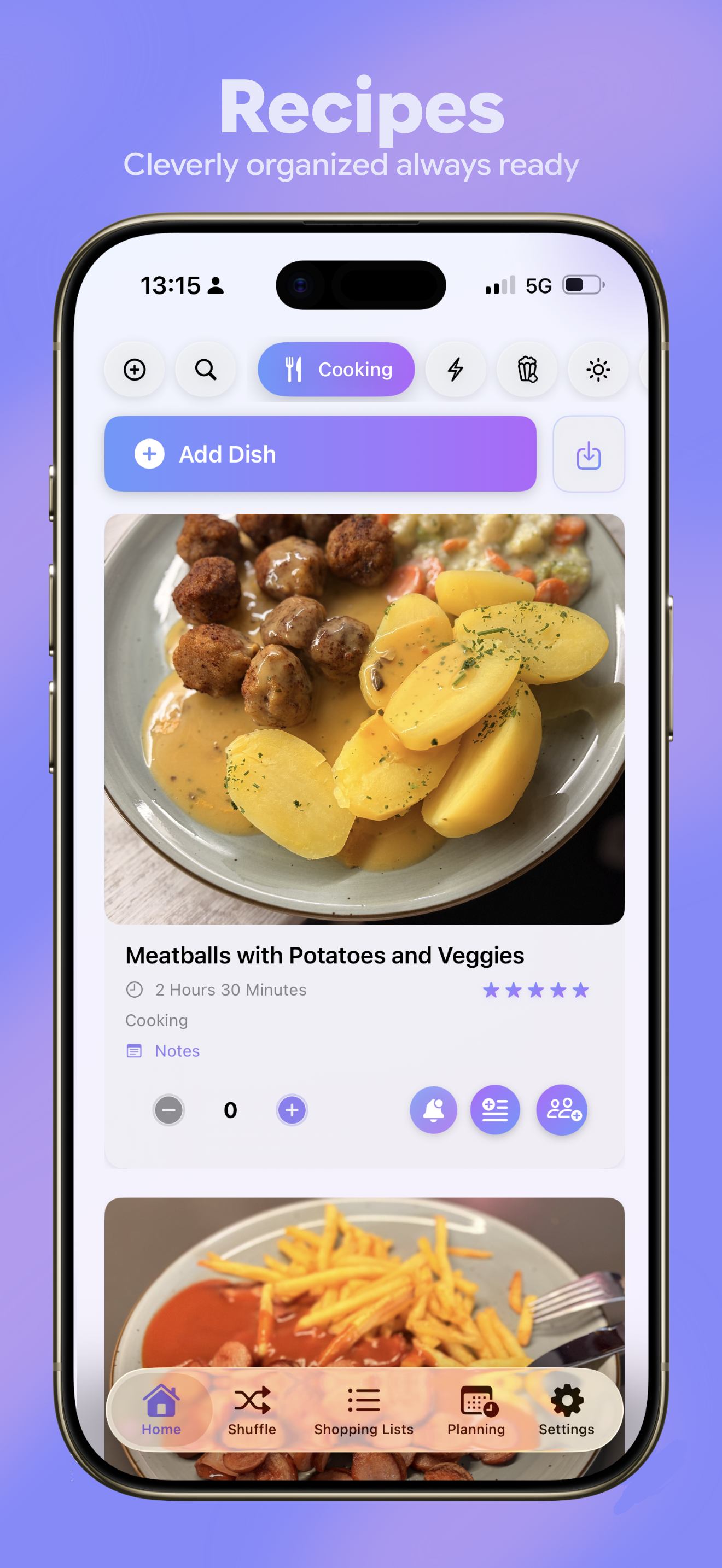 Shuffya - Recipe Collection  - Screenshot 3 showing product features and functionality