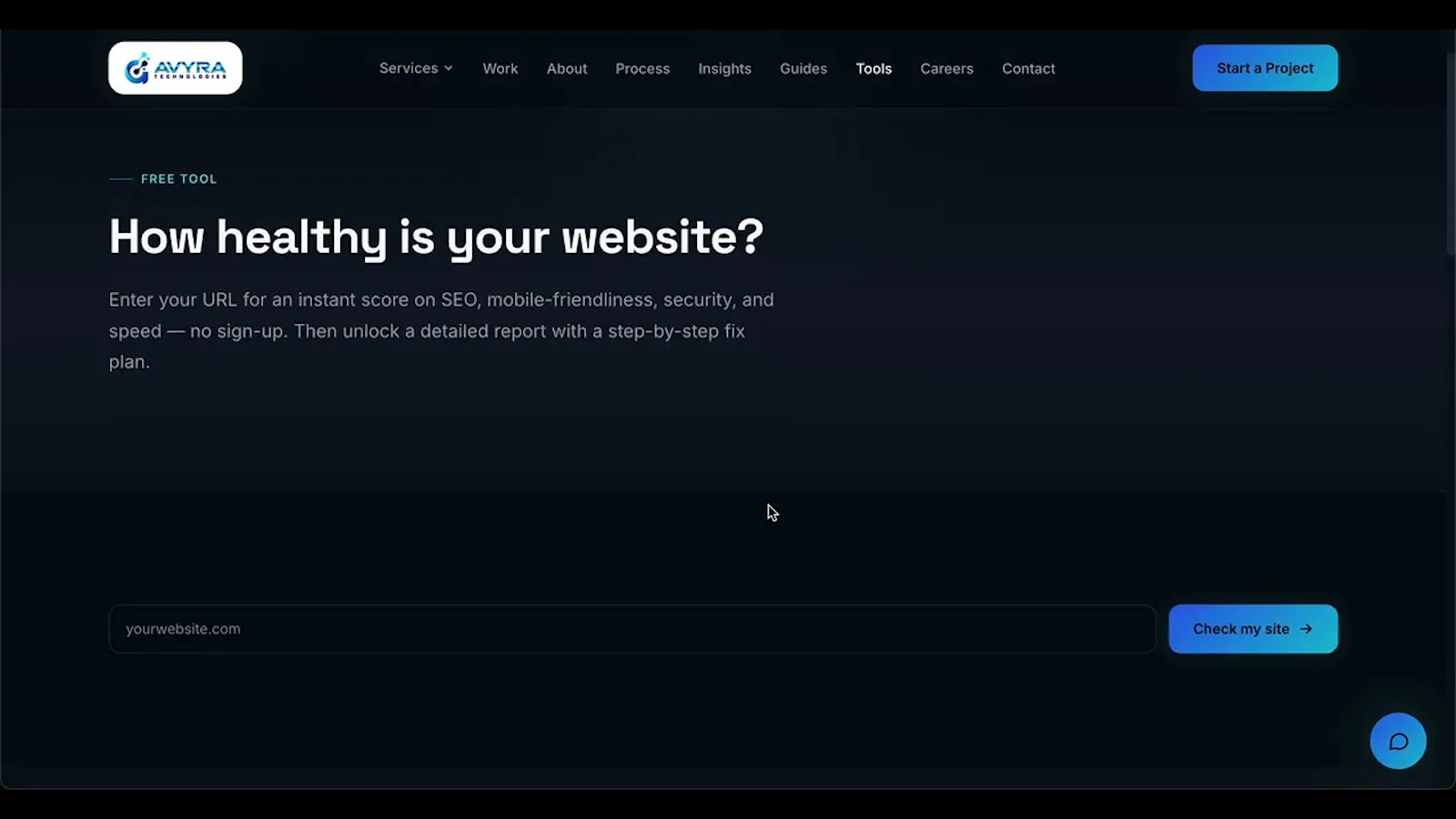 Avyra Website Checker screenshot 1 (video preview)