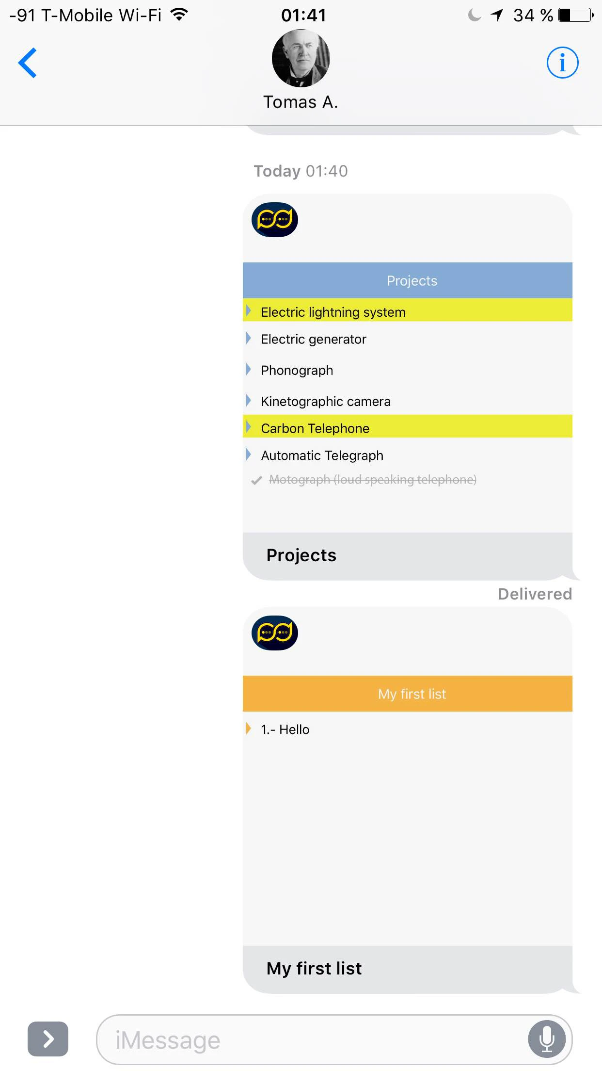 Loopy Lists for iMessage