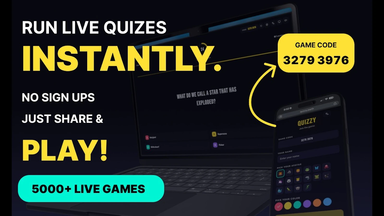 Quizzy screenshot 1 (video preview)